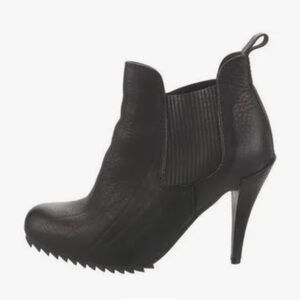 Pedro Garcia Black Leather High Heel Ankle Boots Women’s Size 9–9.5